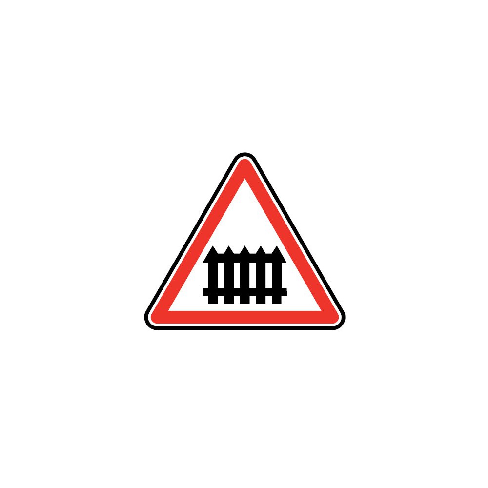 Panneau Passage à niveau avec barrière - A7 Panneau Passage à niveau avec barrière - A7