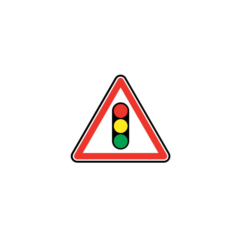Panneau routier - type A Danger - A17 annonce de feux tricolores - Signalétique Express Panneau routier - type A Danger - A17 annonce de feux tricolores - Signalétique Express