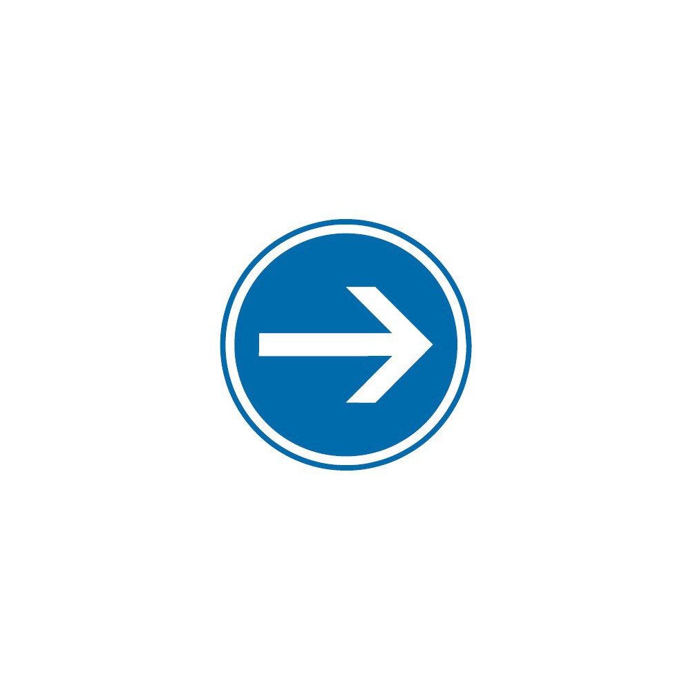 Panneau Obligation de tourner à droite - B21-1