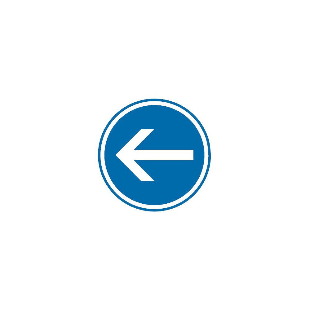 Panneau Obligation de tourner à gauche - B21-2