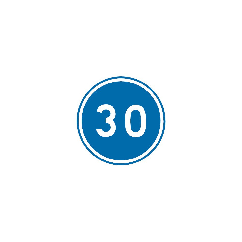 Panneau routier-type B Obligation - B25 vitesse minimale obligatoire - Signalétique Express Panneau routier-type B Obligation - B25 vitesse minimale obligatoire - Signalétique Express