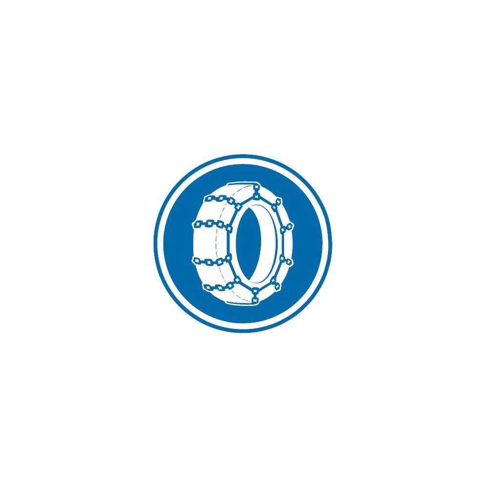 Panneau routier-type B Obligation - B26 chaînes à neige obligatoires - Signalétique Express Panneau routier-type B Obligation - B26 chaînes à neige obligatoires - Signalétique Express