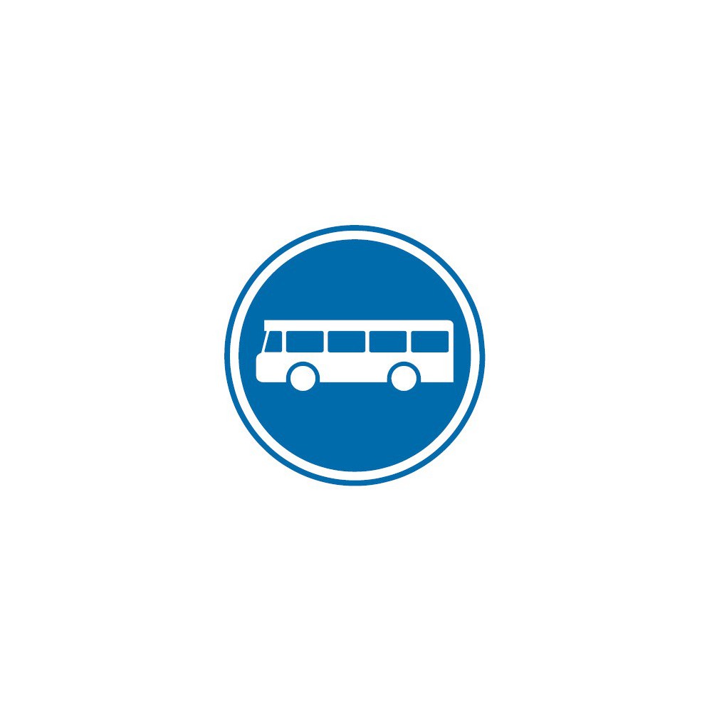 Panneau routier-type B Obligation - B27a voie reservée aux véhicules des services réguliers de transport en commun Panneau routier-type B Obligation - B27a voie reservée aux véhicules des services réguliers de transport en commun