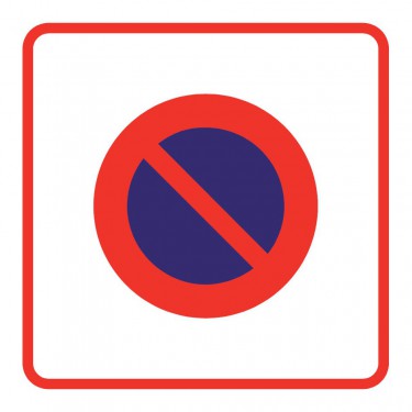 Panneau Zone de stationnement interdit - B6b1