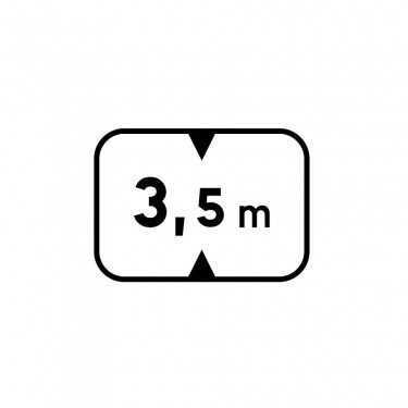 Panonceau Hauteur maximum du véhicule personnalisable - M4v