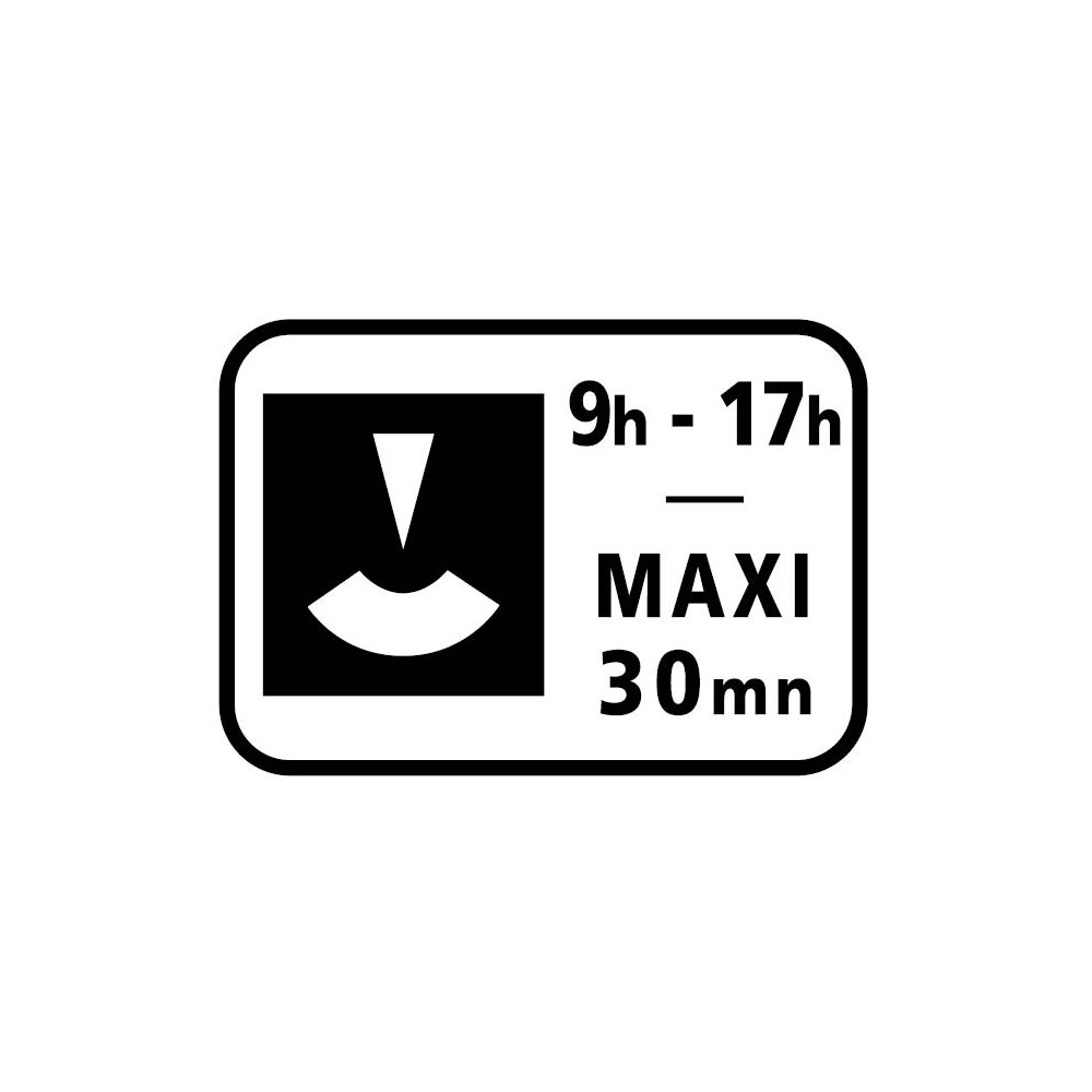 Panonceau Durée maximum du stationnement avec contrôle par disque personnalisable - M6c