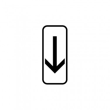 Panonceau Fin de section de stationnement - M8b