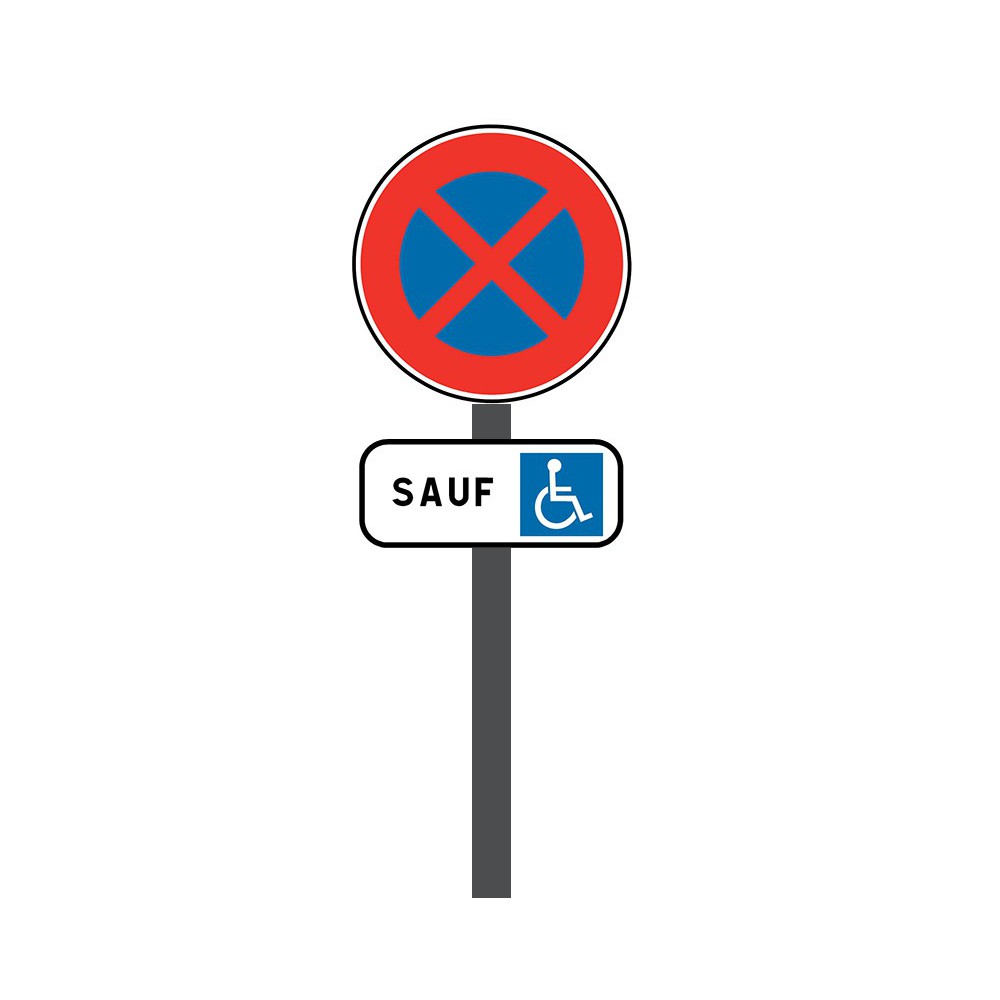 Signalisation - Places Réservées - Logo Pmr Symbole Handicap