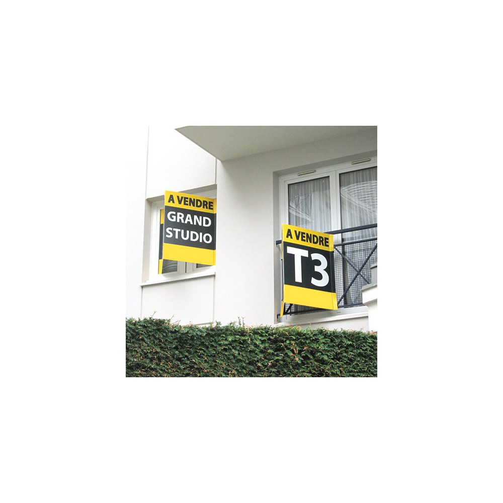 Panneau Immobilier en v personnalisable Panneau Immobilier en v personnalisable