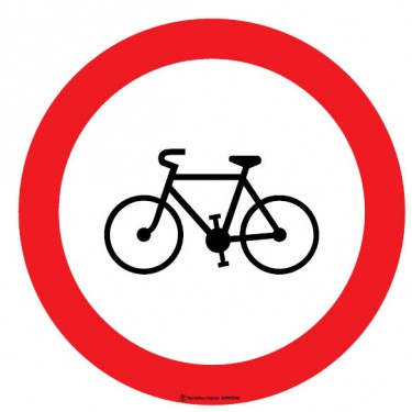 Panneau Interdit aux vélos