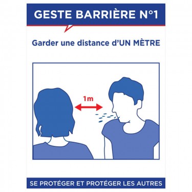 Panneau Geste barrière n°1