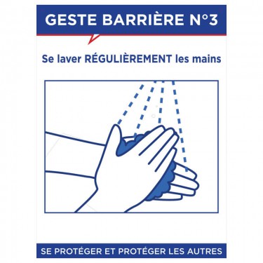 Panneau Geste barrière n°3