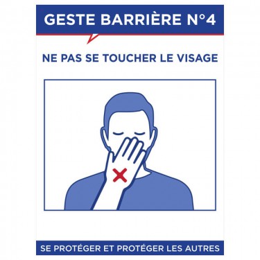 Panneau Geste barrière n°4