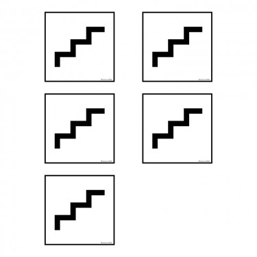 Autocollants Escalier - Lot de 5