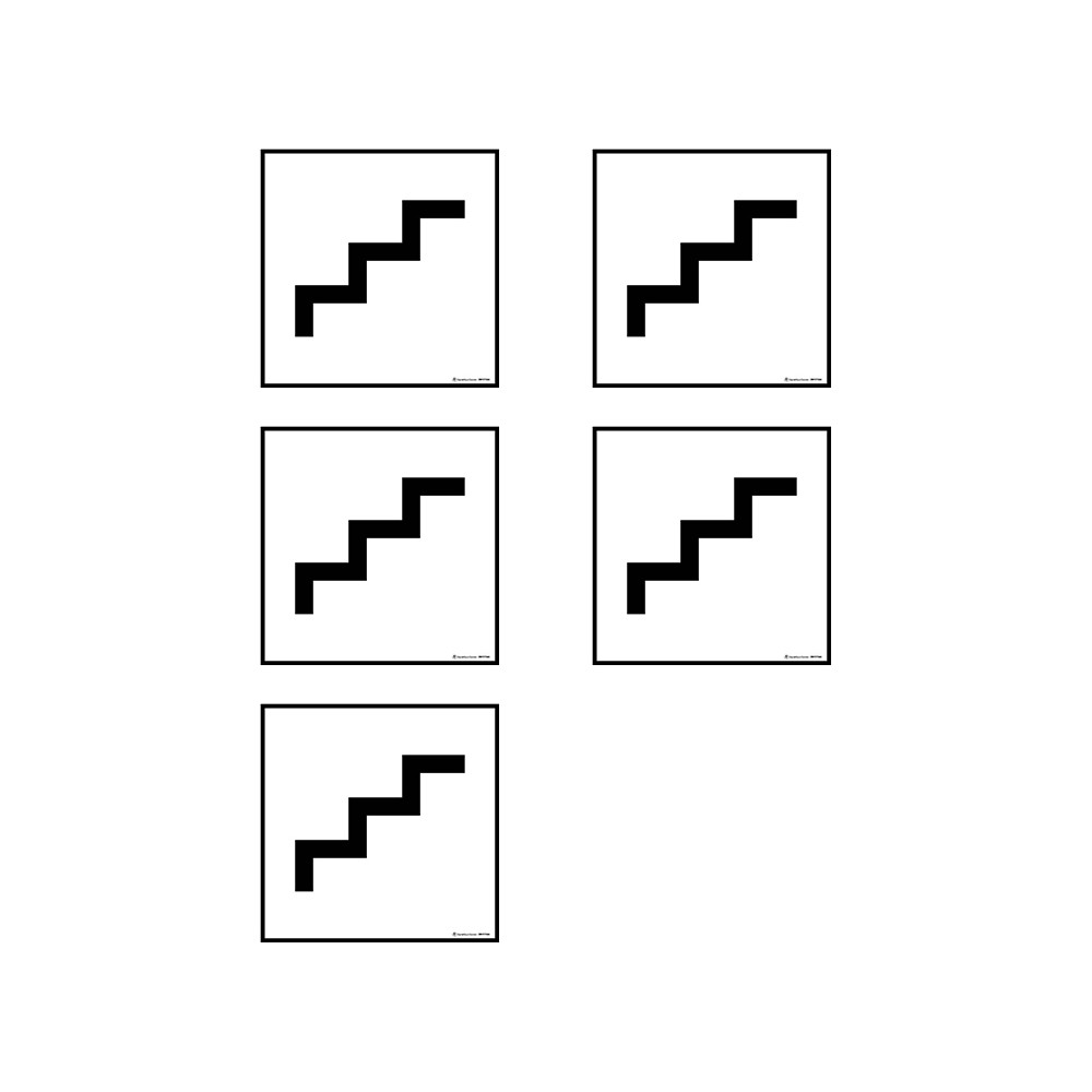 Autocollants Escalier - Lot de 5