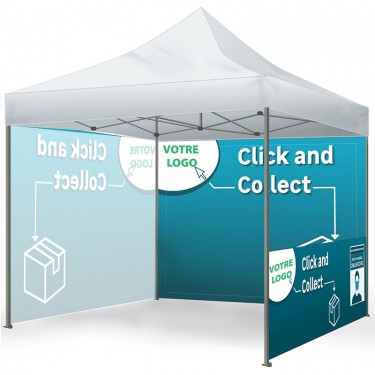 Tente pliante pour Click and Collect