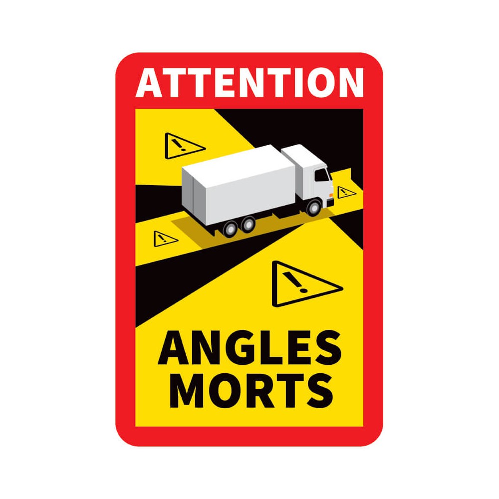 Panneau Angles morts pour camion