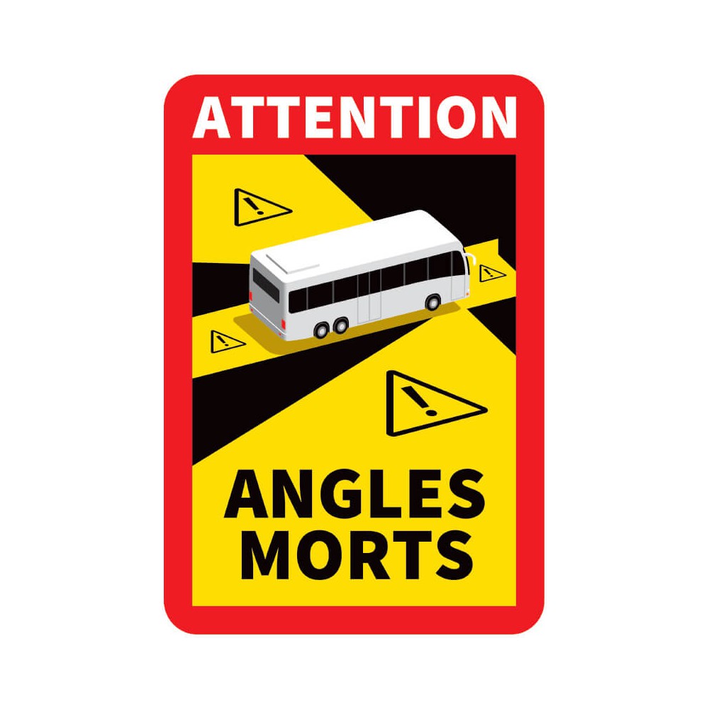 Autocollant Angles morts pour bus