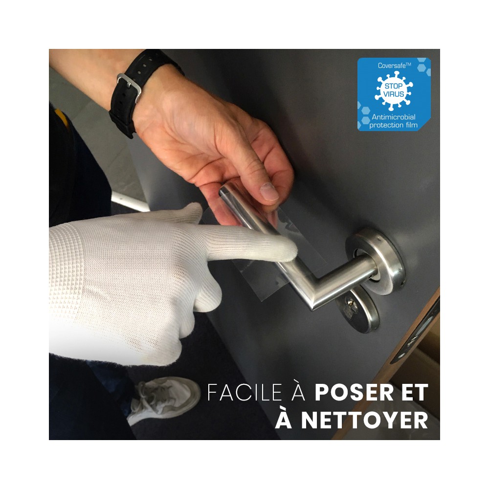 Film antimicrobien transparent pour toutes surfaces - COVERSAFE™