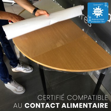 Film antimicrobien transparent pour toutes surfaces - COVERSAFE™