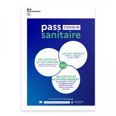 Affiche Pass Sanitaire