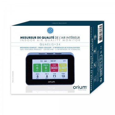 Capteur de CO2, COV et particules fines, Quaelis 34