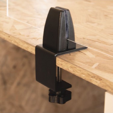 Séparateur de table en plexiglas avec pinces réglables pour restaurant ou bureau
