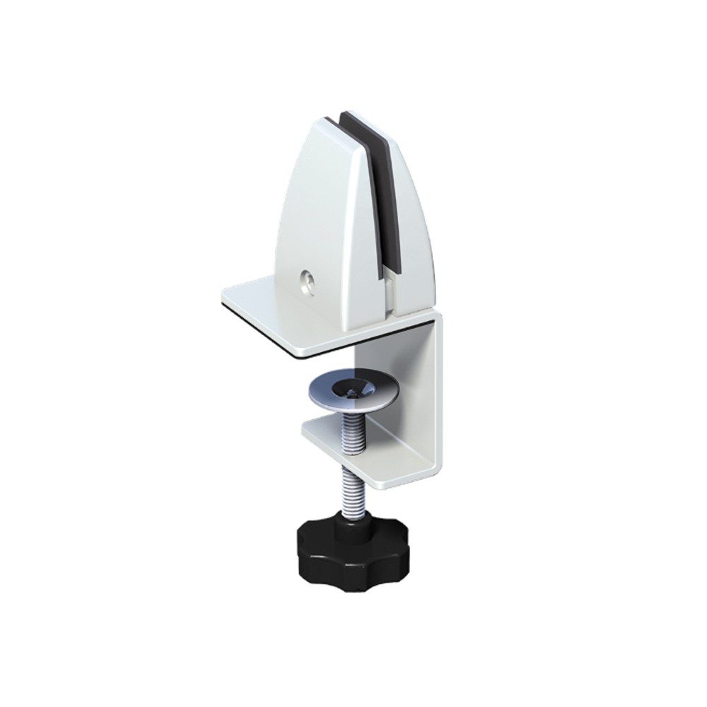 Lot De 2 Pinces De Séparation Écran Bureau – Flexibles, Stables & Élégantes En Argenté
