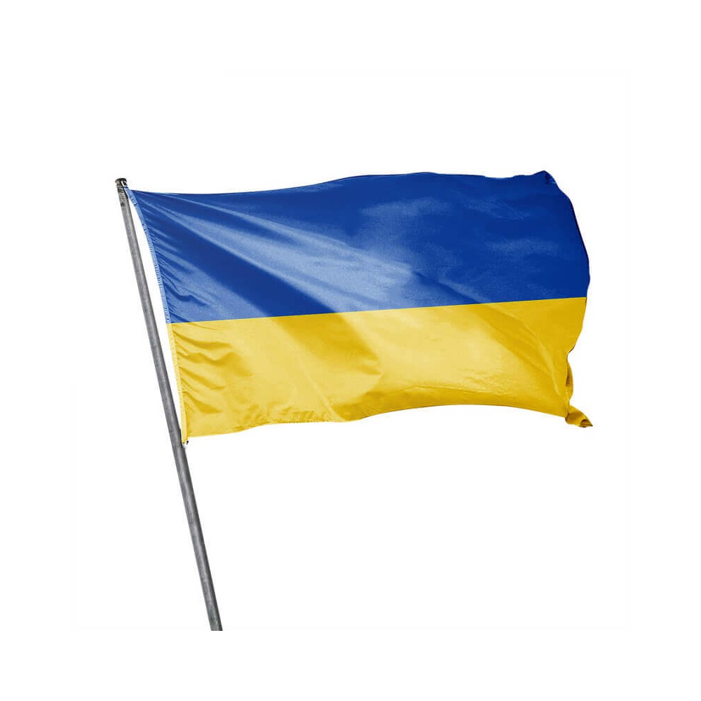 Drapeau de l'Ukraine pour mât