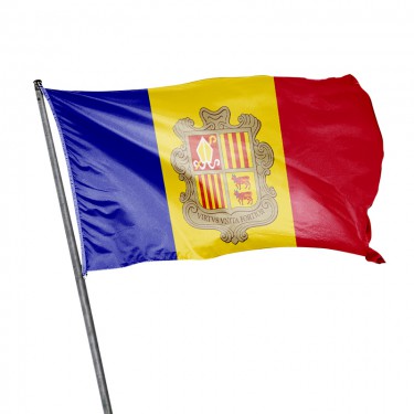 Drapeau de l'Andorre à hisser