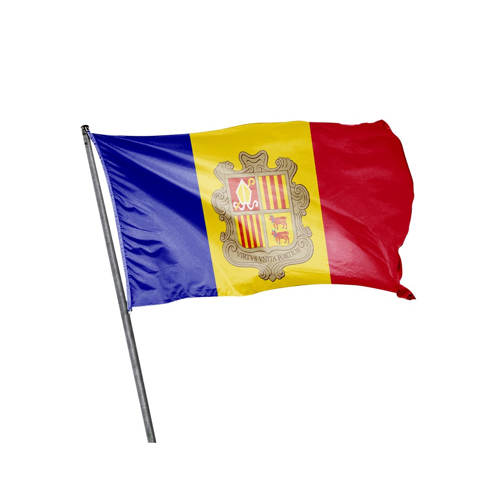 Drapeau de l'Andorre à hisser