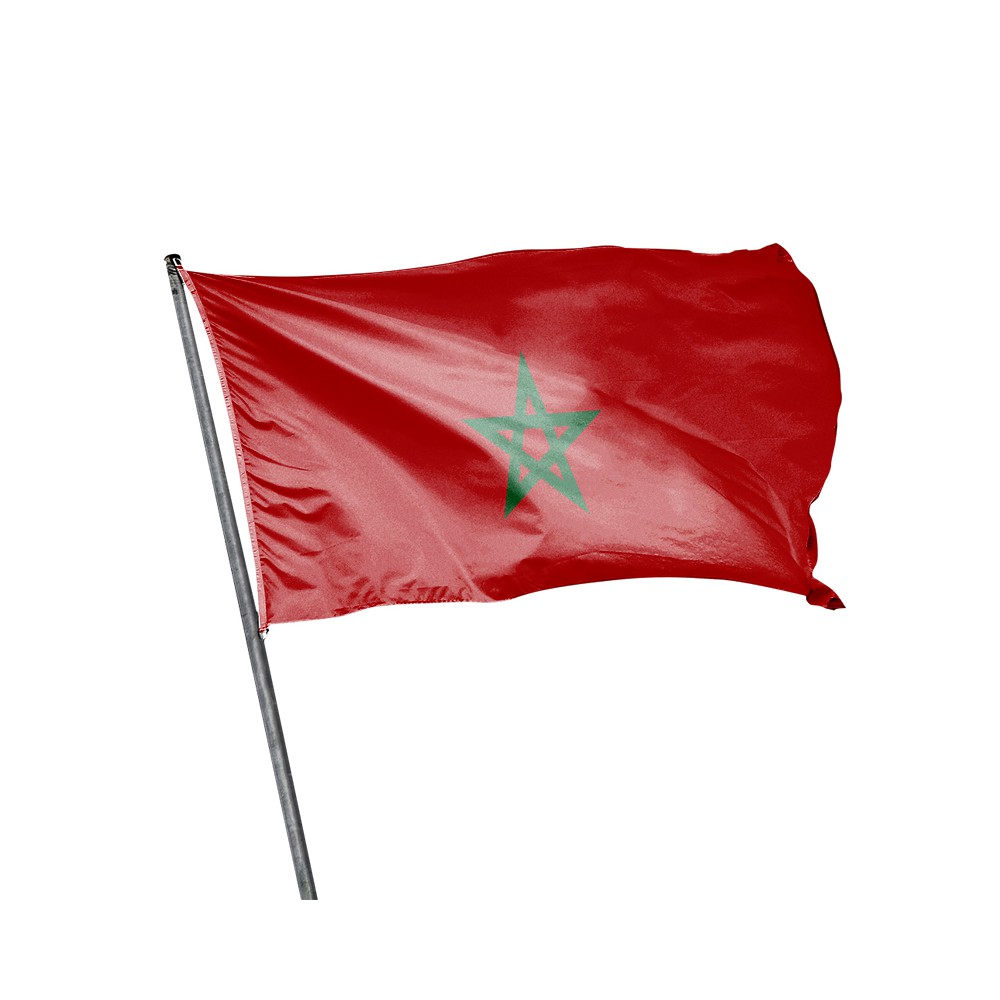 Drapeau Maroc disponible en plusieurs tailles