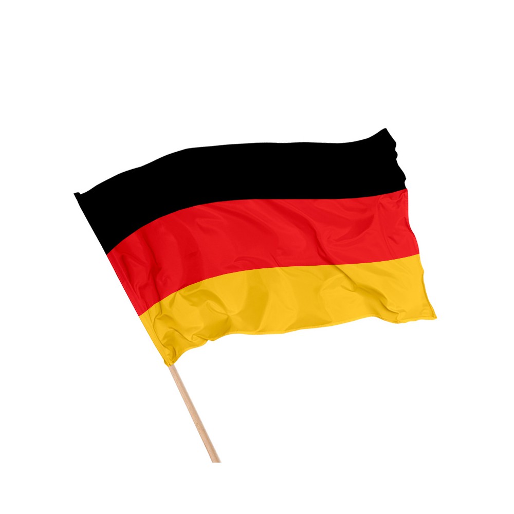 Drapeau de l'Allemagne sur hampe