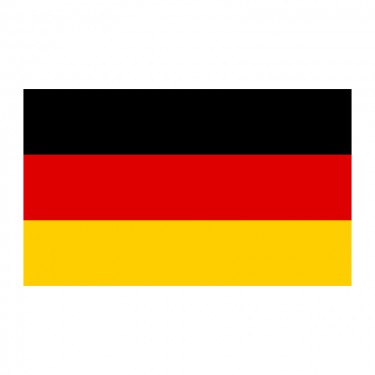 Drapeau de l'Allemagne sur hampe