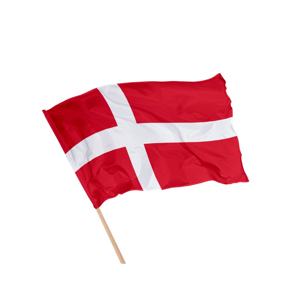 Drapeau du Danemark sur hampe