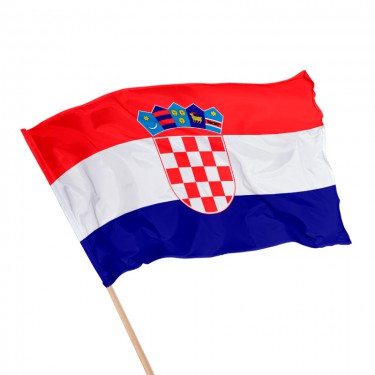 Drapeau de la Croatie sur hampe