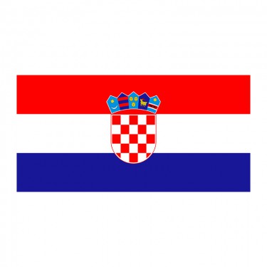 Drapeau de la Croatie sur hampe
