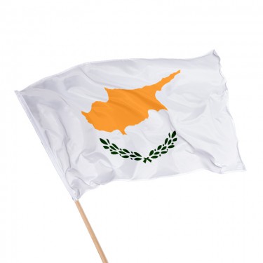 Drapeau de Chypre sur hampe