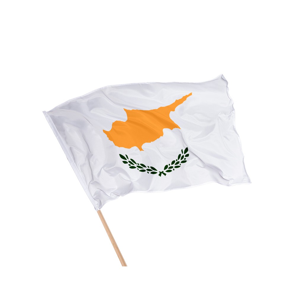 Drapeau de Chypre sur hampe