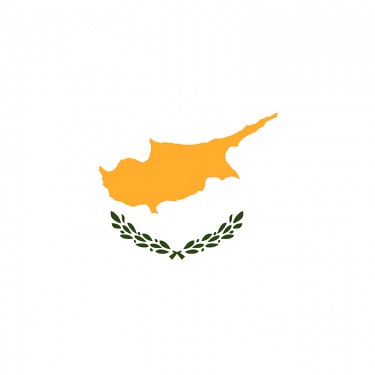 Drapeau de Chypre sur hampe