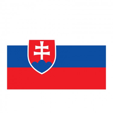 Drapeau de la Slovaquie sur hampe