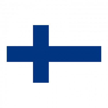 Drapeau de la Finlande sur hampe