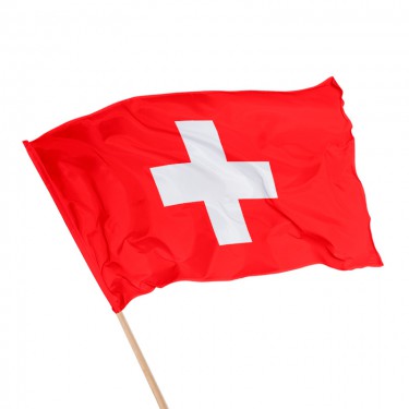 Drapeau de la Suisse sur hampe