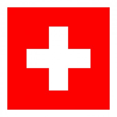 Drapeau de la Suisse sur hampe