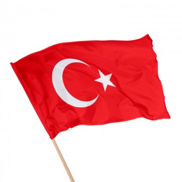 Drapeau de la Turquie sur hampe