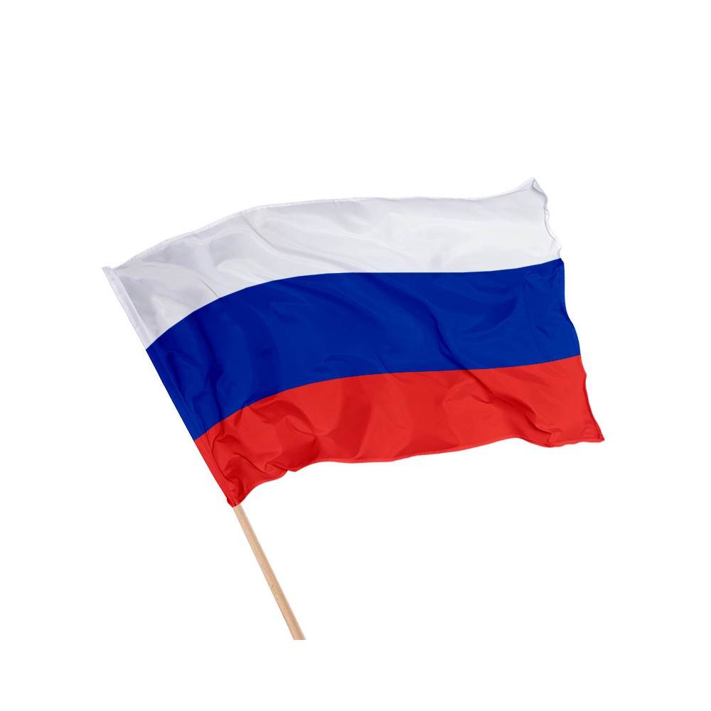 Drapeau de la Russie sur hampe