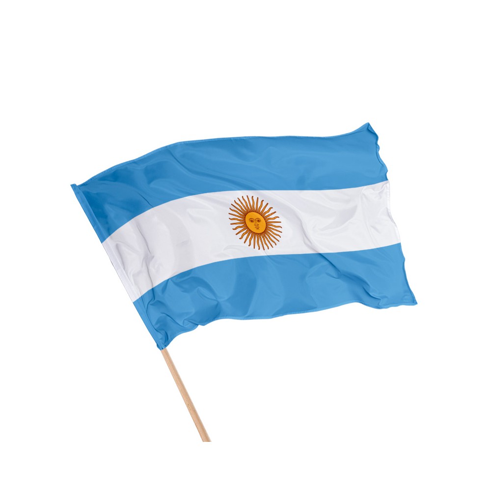 Drapeau de l'Argentine sur hampe