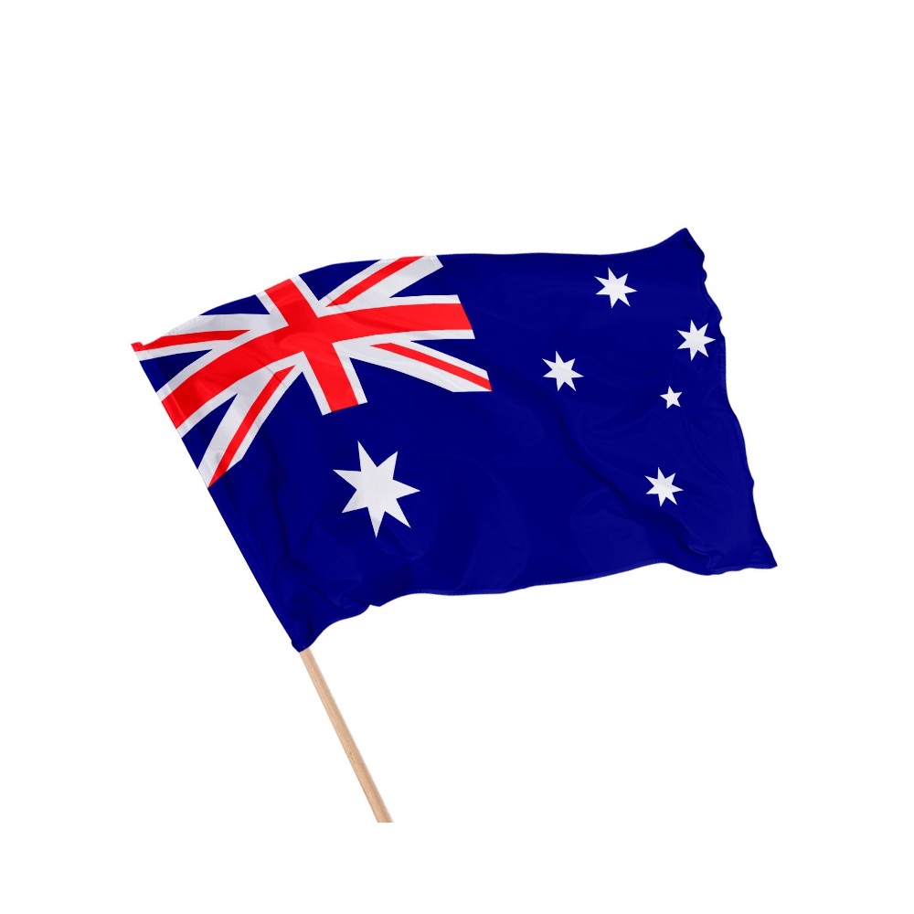 Drapeau de l'Australie sur hampe