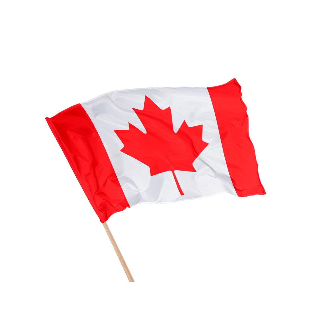 Drapeau Canada sur Hampe à agiter - 5 tailles disponibles