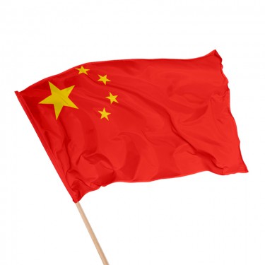 Drapeau de la Chine sur hampe